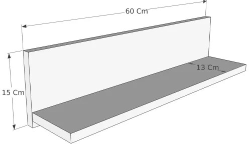 Set de 2 rafturi SHELFIE, pin/negru