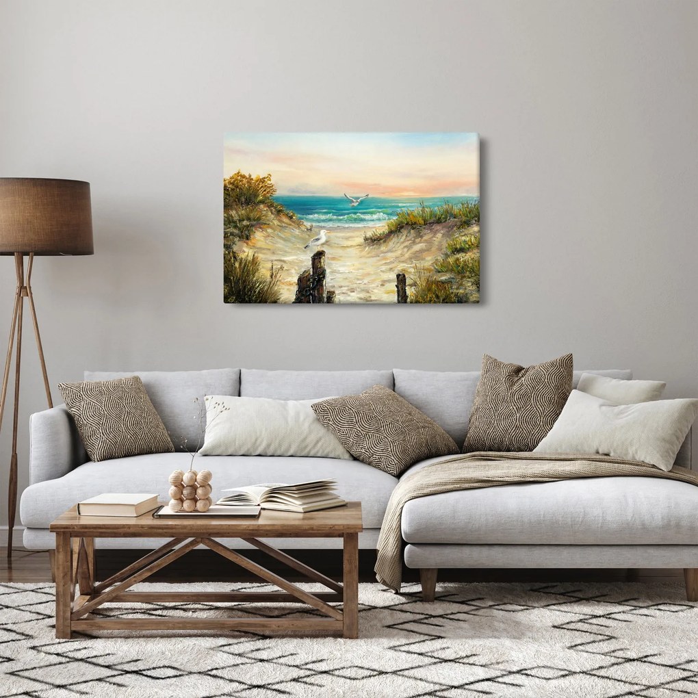 Tablou - Plaja cu nisip (90x60 cm)