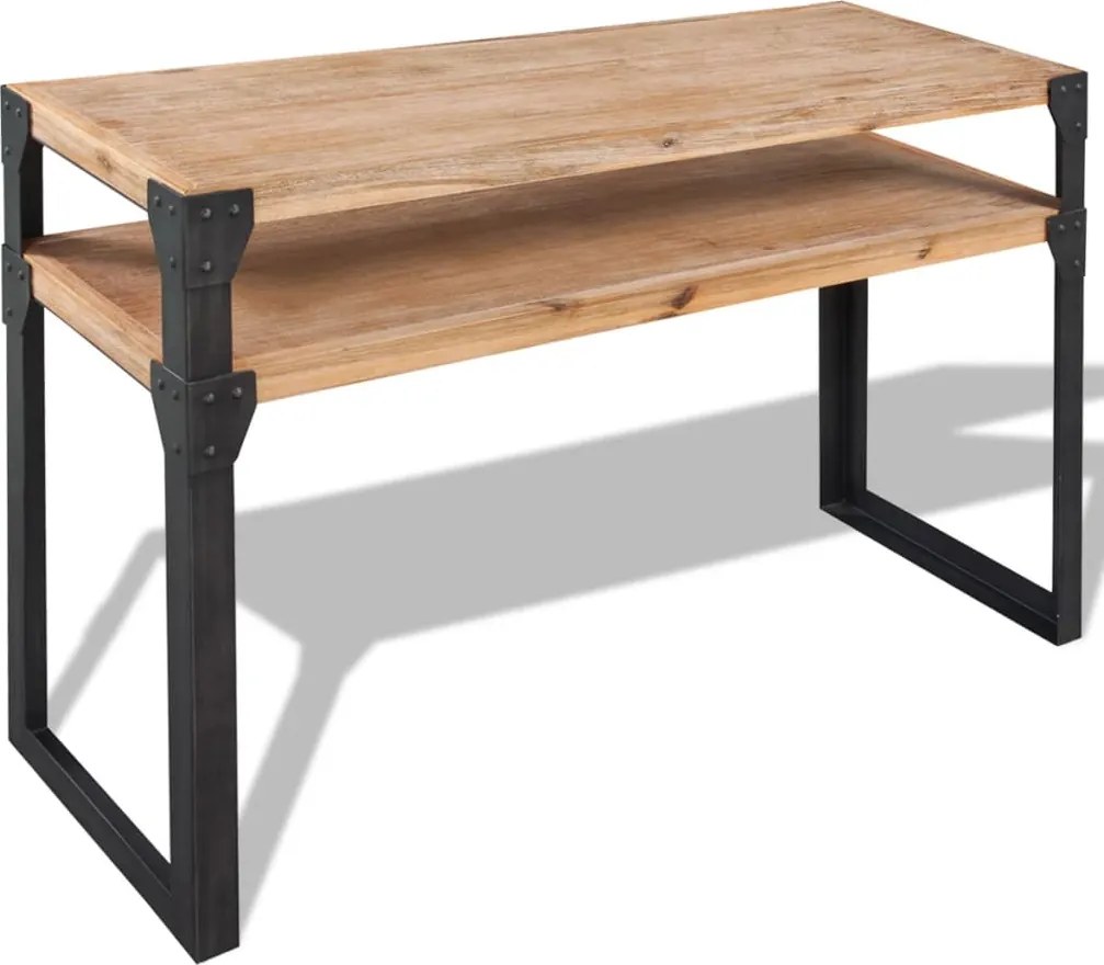 vidaXL Masă consolă din lemn masiv de acacia 120 x 40 x 85 cm