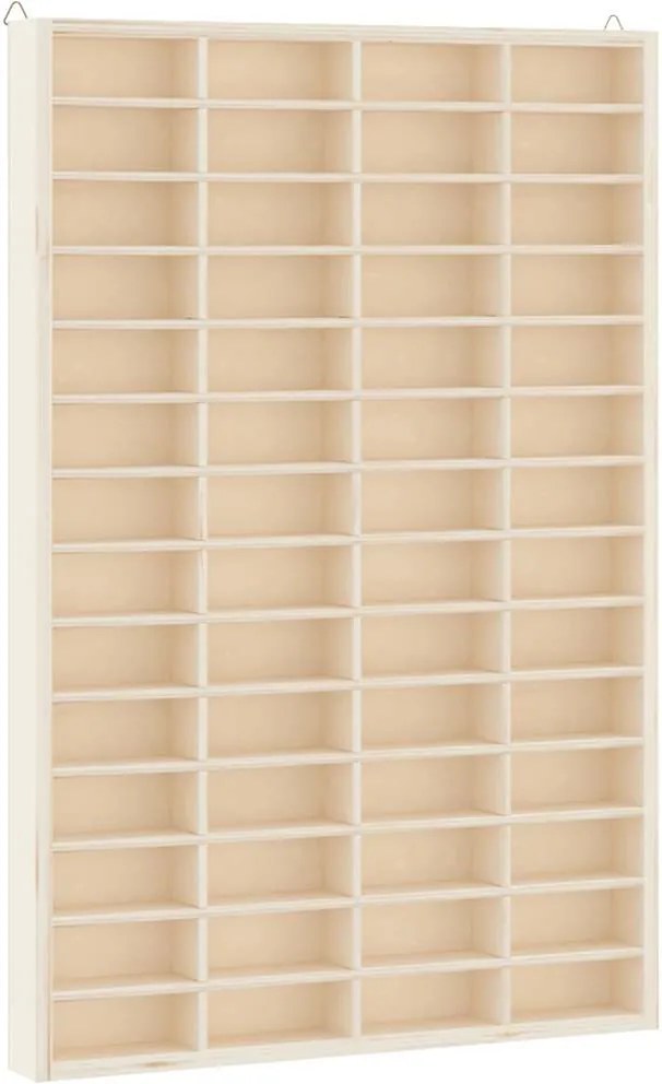 vidaXL Vitrină de colecționar din lemn cu 56 de compartimente, 40x4,5x60 cm
