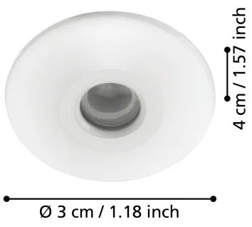 Eglo 97079 - Lampă încastrată baie LED CHANGO 3xLED/1W/230V IP44