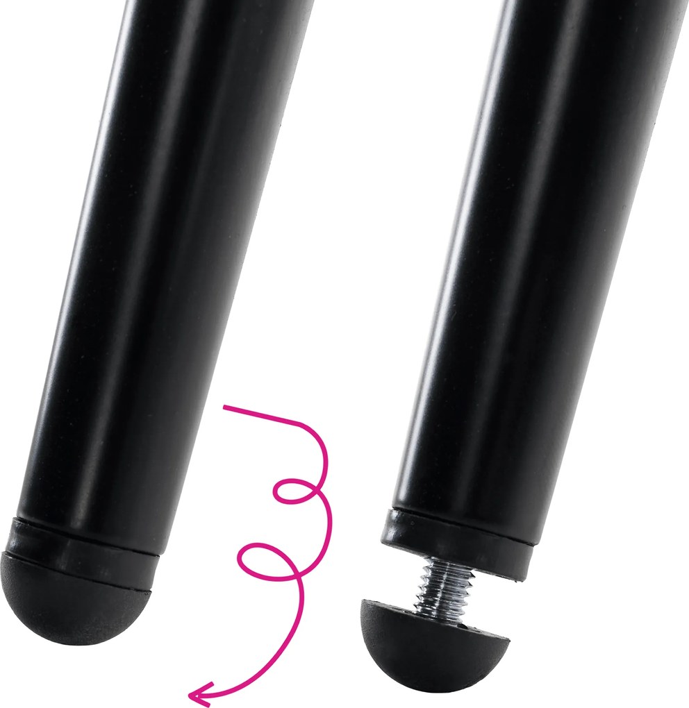 Scaun de sufragerie, alb/negru, SANAKO TYP 1