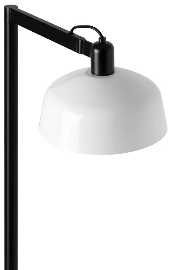 Lampadar de podea metal TATAWIN negru, alb