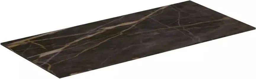 Blat ceramic pentru lavoar Ideal Standard Atelier Conca finisaj negru marmura 80 cm