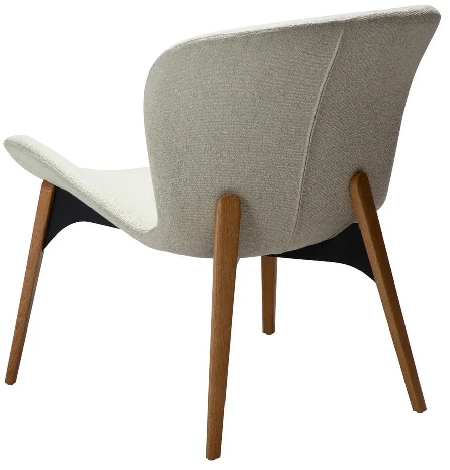 Fotoliu crem cu tapițerie din țesătură bouclé Paragon – DAN-FORM Denmark