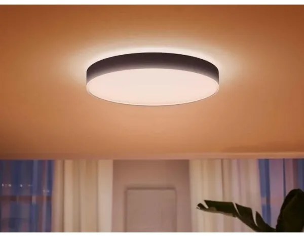 Philips - Plafonieră LED reglabilă Hue ENRAVE XL LED/48W/230V neagră + telecomandă