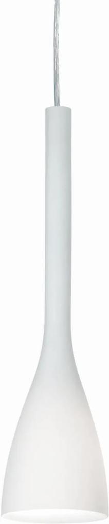 Suspensie Ideal Lux Flut SP1 Small, 1x60W, 10.5x44-110cm, alb