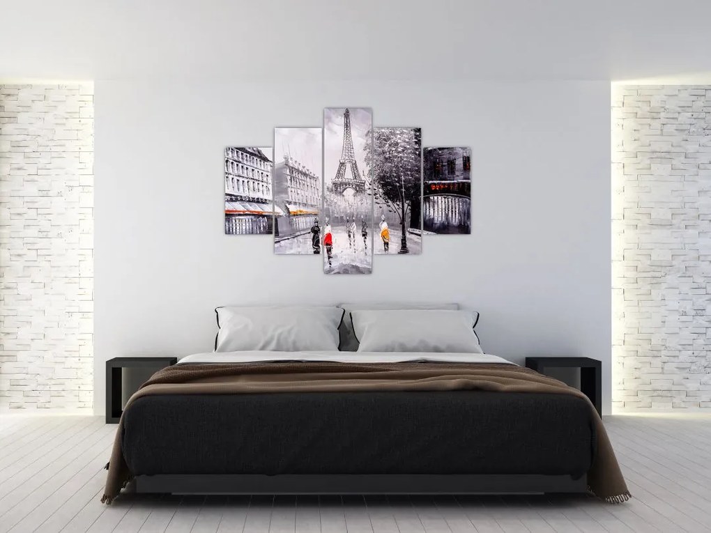 Tablou - Pictură în ulei, Paris (150x105 cm)