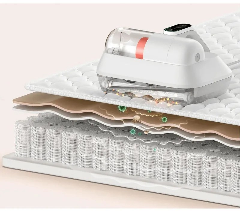 Aspirator pentru acarieni Xiaomi BHR8943EU Pro, 400W, 0,5 L, 3000/40000 rpm/min, 14 kPa, Cyclon, Filtrare în 4 etape, Afisaj LED, Alb