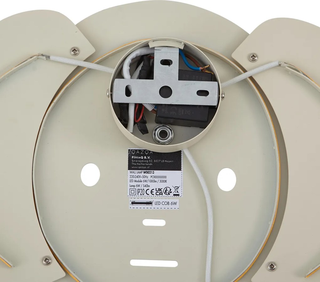 Lampă de perete pentru copii bej, cu LED, cu 3 trepte de intensitate luminoasă - Ellie the Elephant