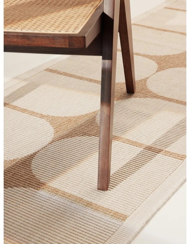 Covor tip traversă pentru interior și exterior bej/fildeș 80x250 cm Duet Bowen – NORTHRUGS