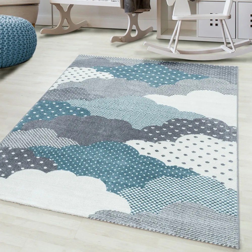 Covor pentru copii albastru/gri 80x150 cm Bambi – Ayyildiz Carpets