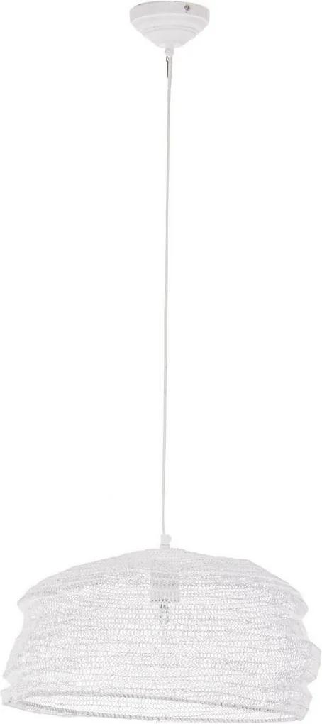 Lustra metal alb antichizat Amish 42 cm x 42 cm x 69 h