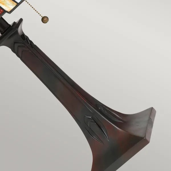 Quoizel QZ-MAYBECK-TL - Lampă de masă Tiffany MAYBECK, 2 x E27, 60 W, 230 V