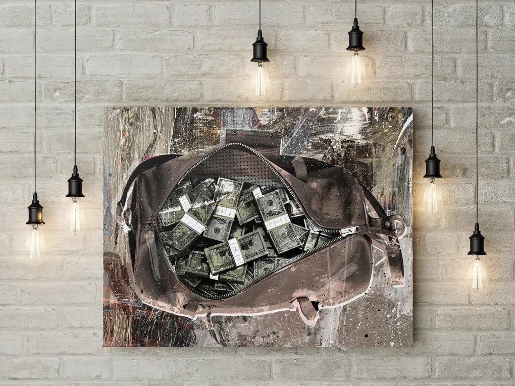 Tablou canvas Dollar Bag 1 120x80 cm