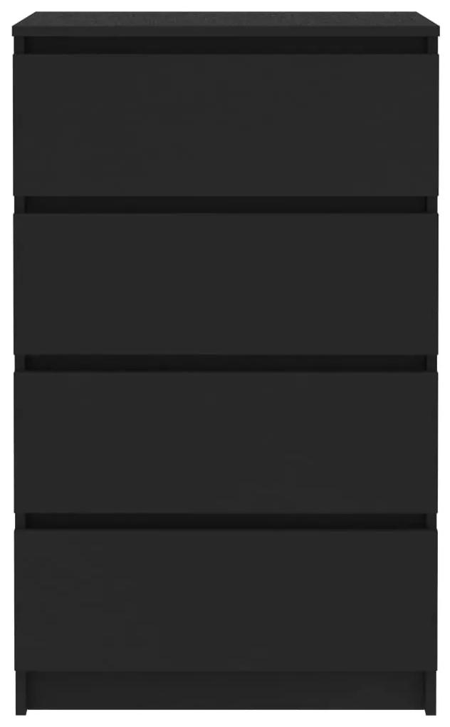 Servanta, negru, 60x35x98,5 cm, lemn compozit 1, Negru