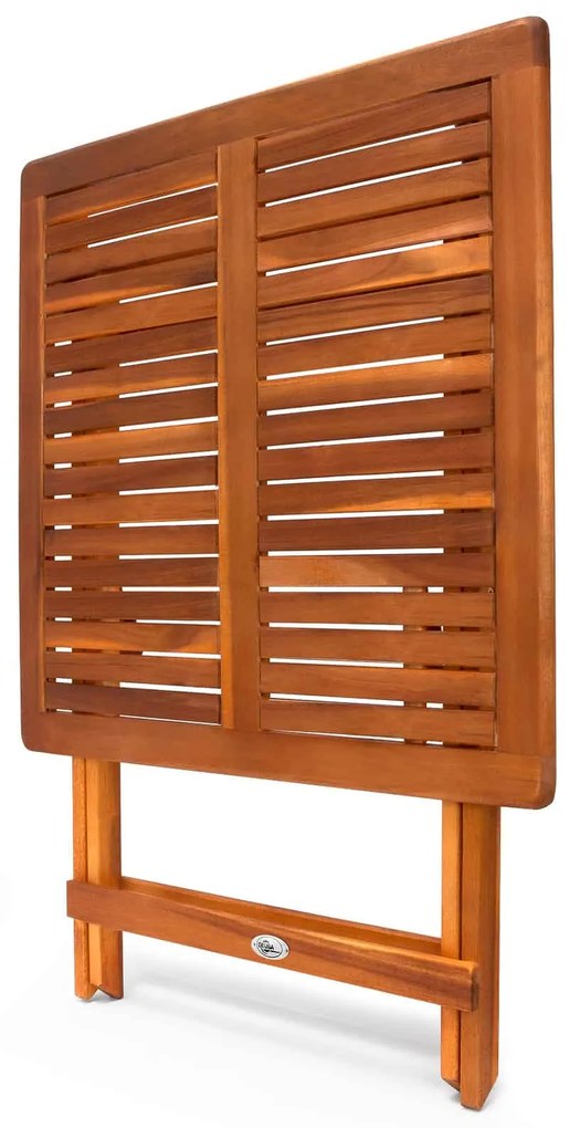 Măsuță de lemn ALEK, 70x70x73cm, maro Casaria