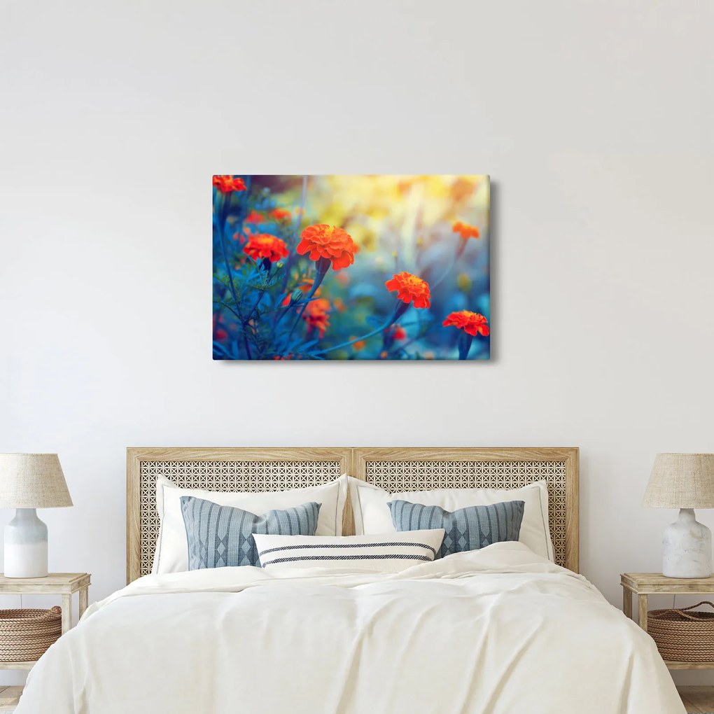 Tablou - Flori portocalii (90x60 cm)