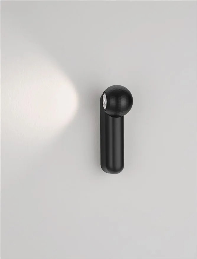Aplica cu spot LED stil minimalist 3000K NOTIC negru