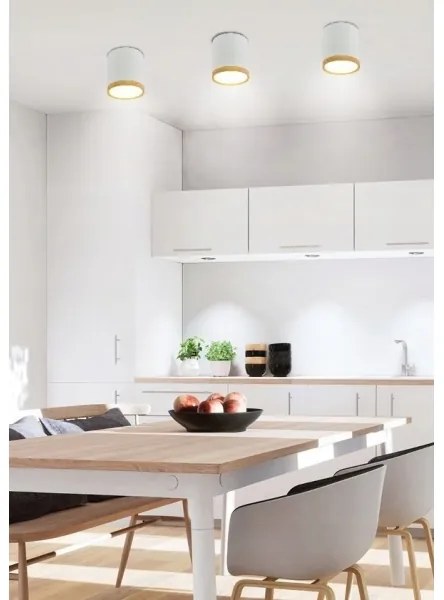 LED Plafonieră TUBA LED/5W/230V alb/bej