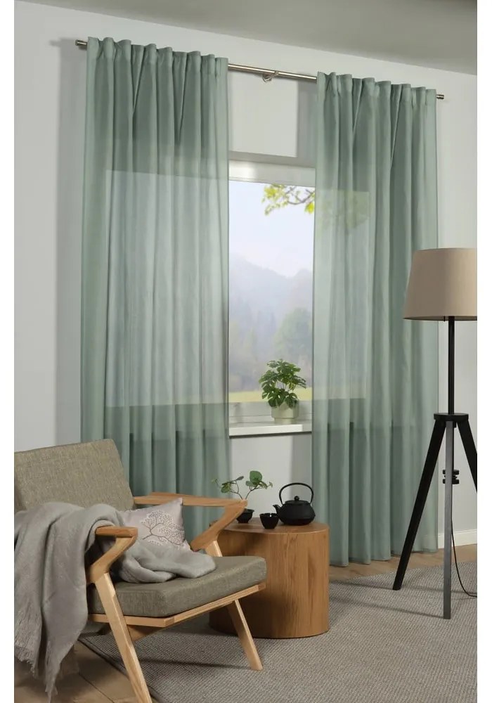 Perdea verde 135x245 cm Zen Silence – Gardinia