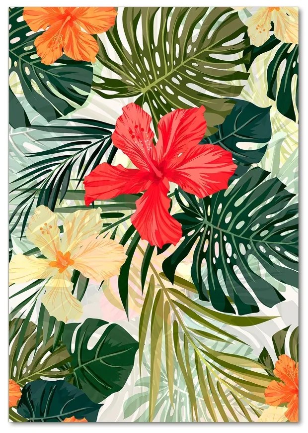 Imagine de sticlă flori Hawaii