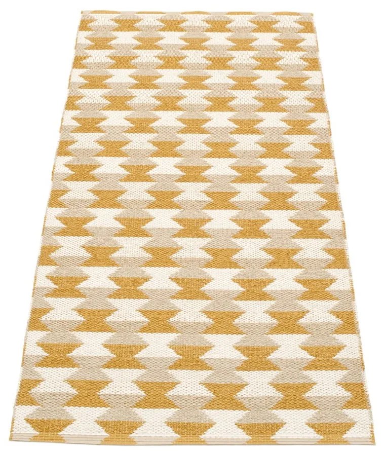 Covor tip traversă pentru interior și exterior galben ocru 70x160 cm Dana Ochre – Pappelina