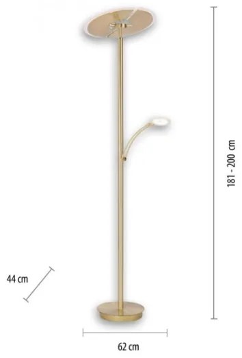 Lampadar LED dimabil ARTUR 2xLED/21W/230V +1xLED/6W Paul Neuhaus 673-60