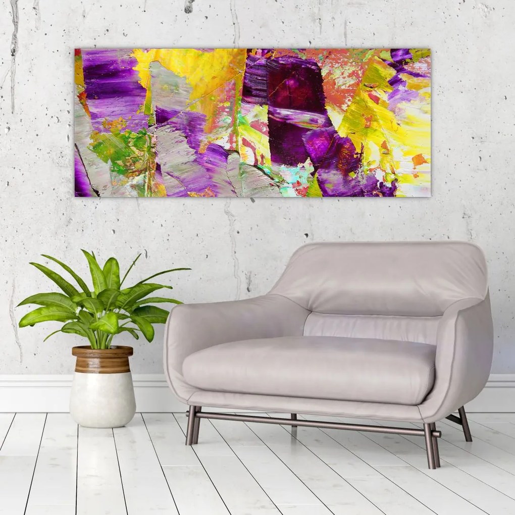 Tablou cu abstracție - pictura (120x50 cm)