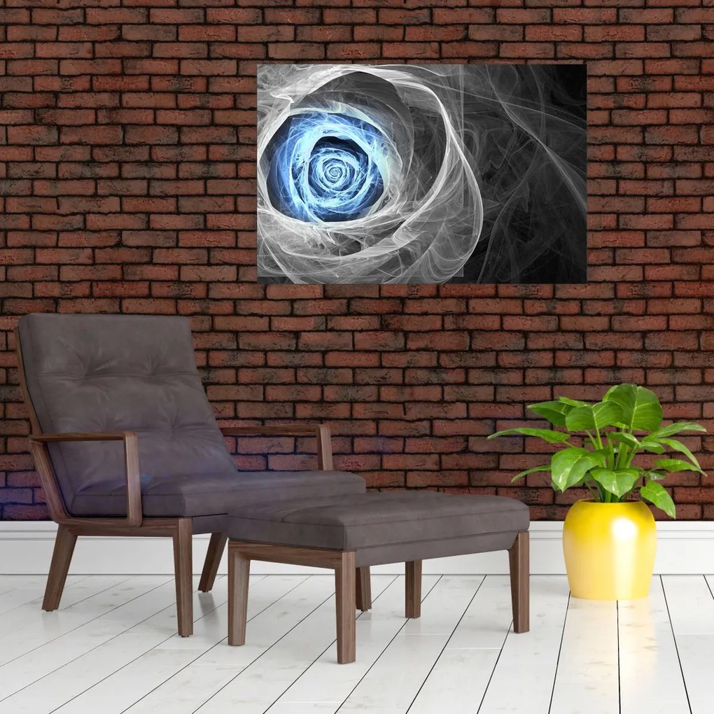 Tablou - Abstract Rose Blue (90x60 cm)