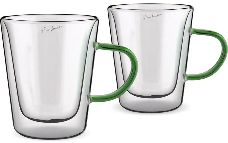 Lamart LT9118 Set de 2 pahare Tea Vaso, 300 ml,verde