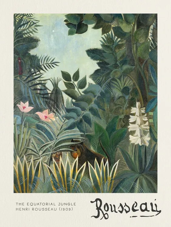 Reproducere The Equatorial Jungle - Henri Rousseau