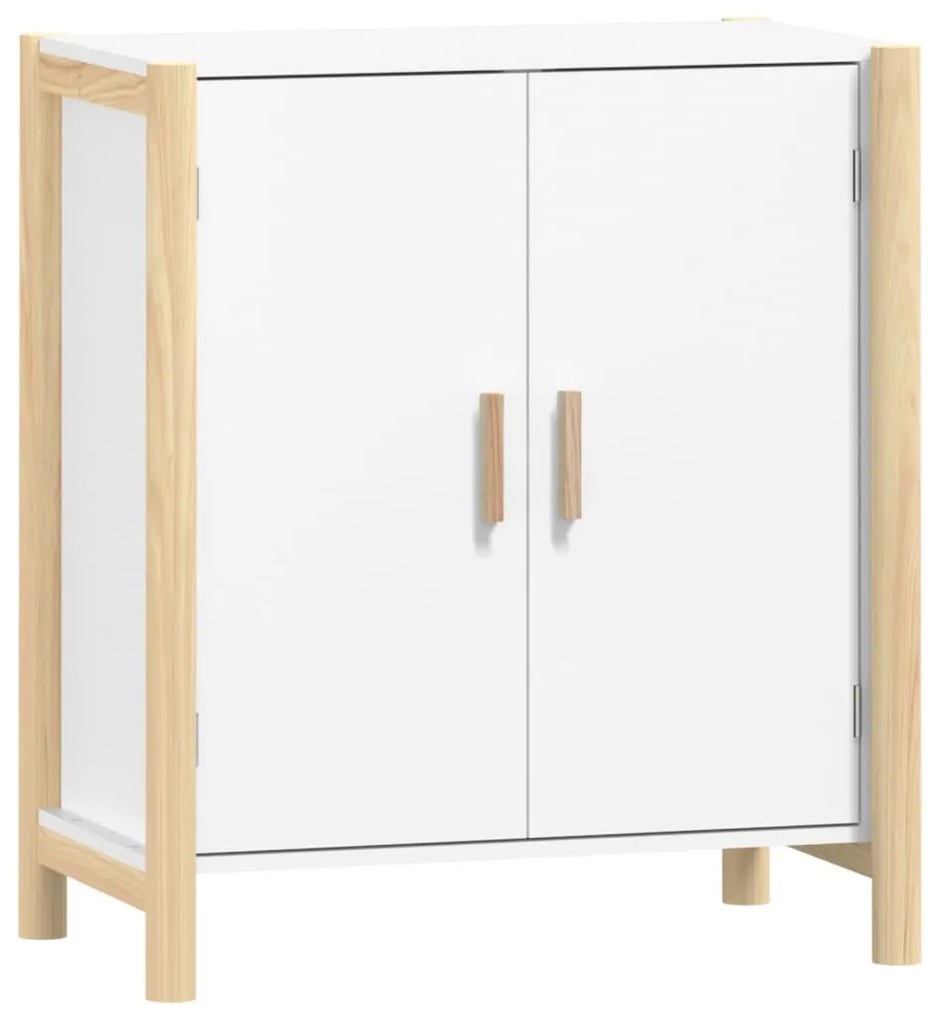 345669 vidaXL Servantă, alb, 62x38x70cm, lemn prelucrat