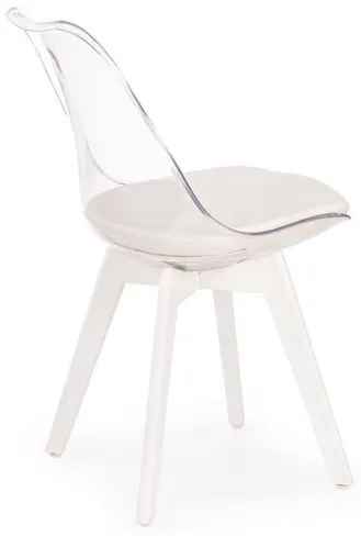 Scaun policarbonat K245 alb - H 83 cm