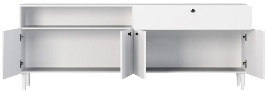Comoda cu dulapuri si sertar DULLUM 200x75cm, alba