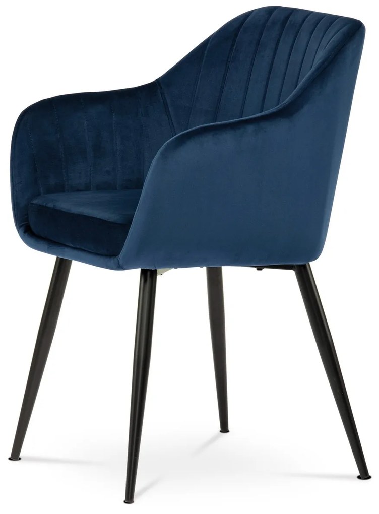Set de scaune de sufragerie PIKA BLUE4, 2 buc