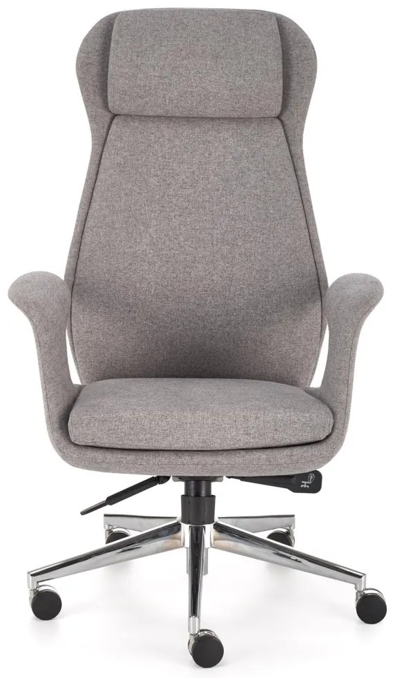 Scaun de birou Kevin stofa gri cenusiu H125 cm
