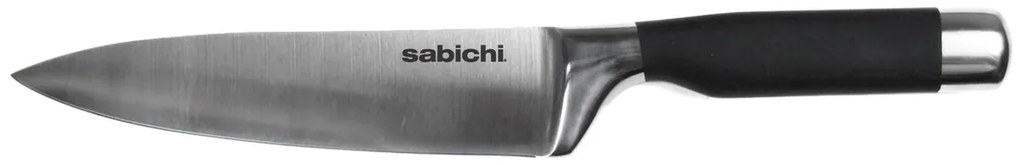 Cutitul bucatarului Living, Sabichi, 17.5 cm, inox/plastic, negru