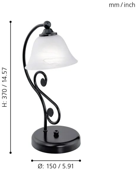 Eglo 91007 - Lampa de masa MURCIA E14/40W/230V