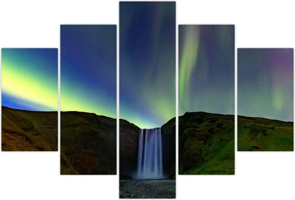 Tablou - Aurora Boreală în Islanda (150x105 cm)