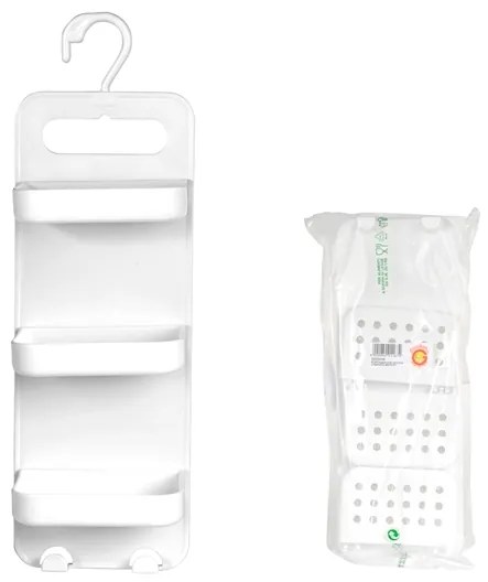 Suport accesorii pentru dus , 3 nivele, 16x5x43 cm