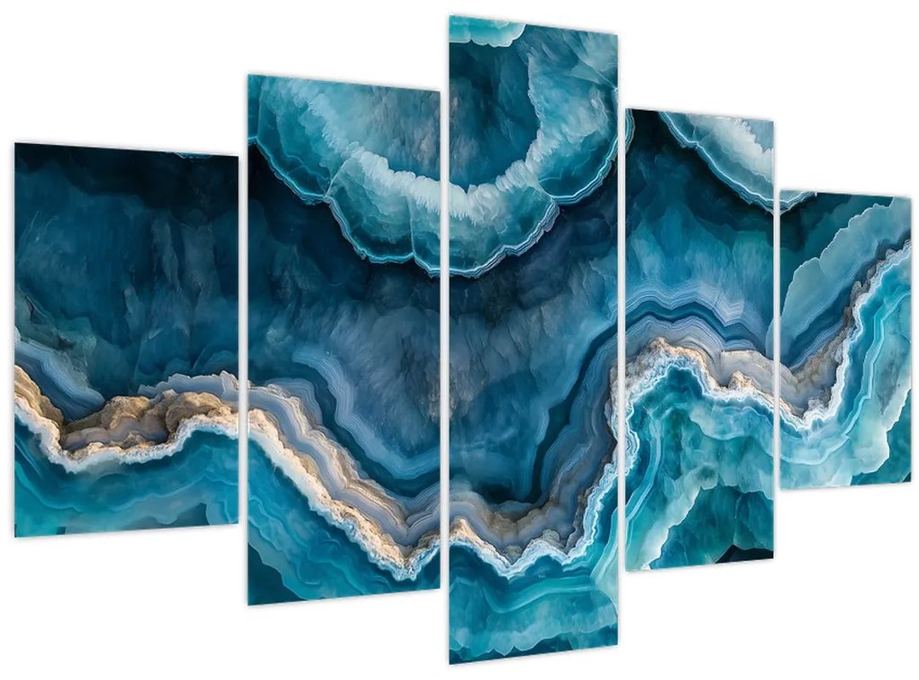 Tablou - Detaliu de acvamarin (150x105 cm)