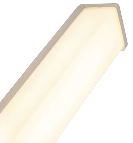 Lampa de perete moderna pentru baie din otel 62 cm IP44 - Cascada