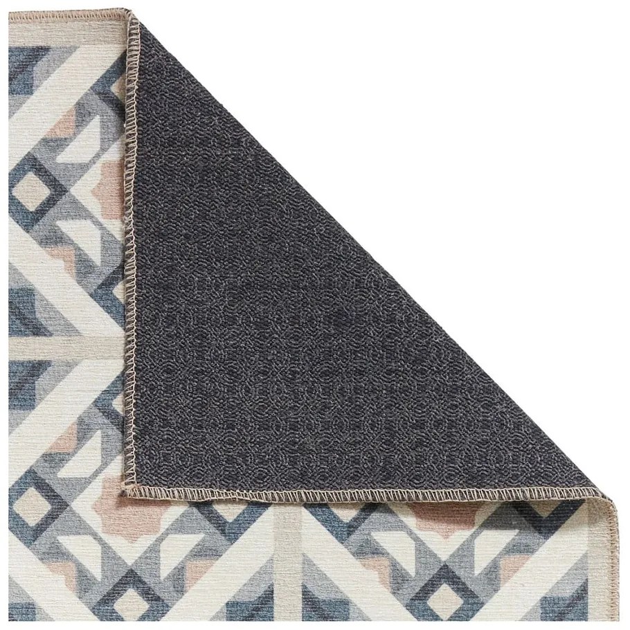 Covor tip traversă gri-crem lavabil 76x230 cm Victoria Orange – Think Rugs