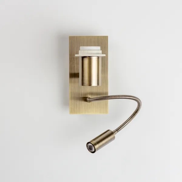 Lampă LED de perete Brilagi NUBILA 1xE27/25W/230V + LED/3W alamă/antracit