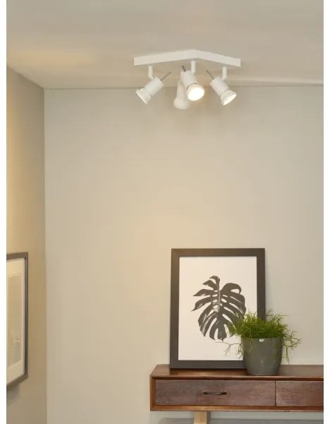 Lucide 17990/19/31 - Lampa spot LED TWINNY-LED 4xGU10/4,5W/230V alba 25cm