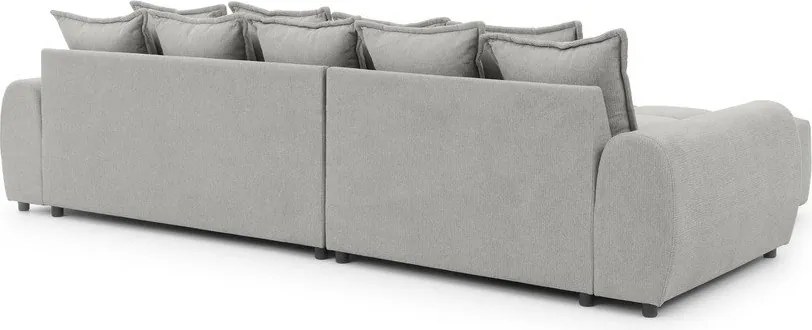 Colțar gri deschis (cu colț pe partea stângă/cu șezlong) Albane – Ropez