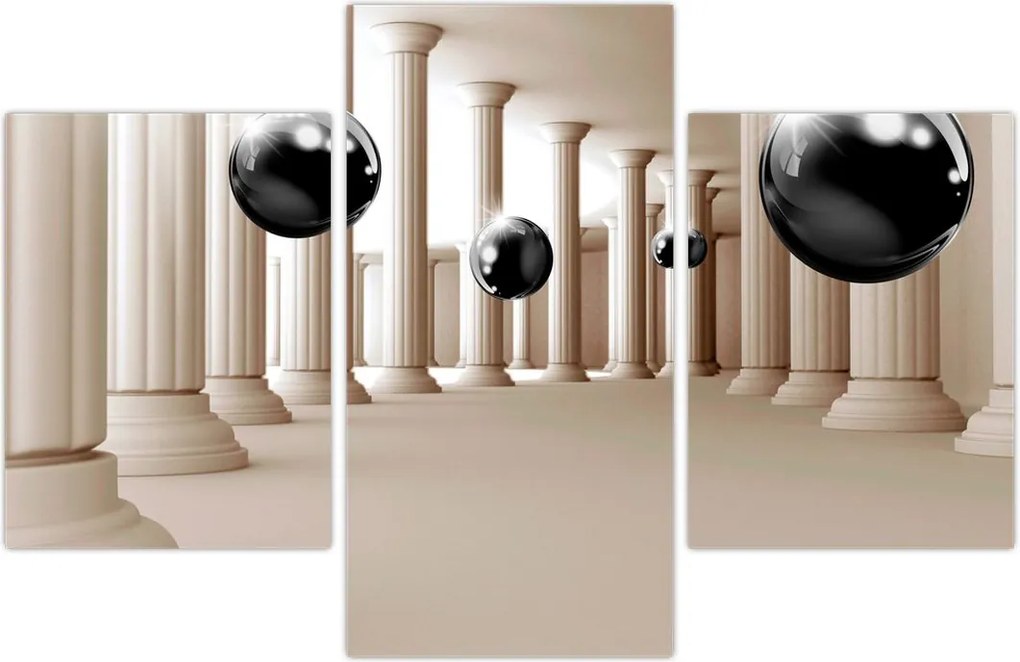 Tablou - Minge între stâlpi (90x60 cm)