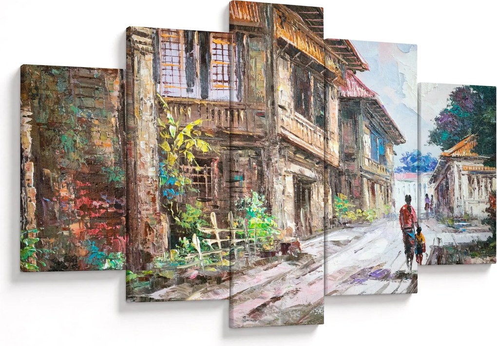 Tablou - Satul filipinez, Asia (150x105 cm)