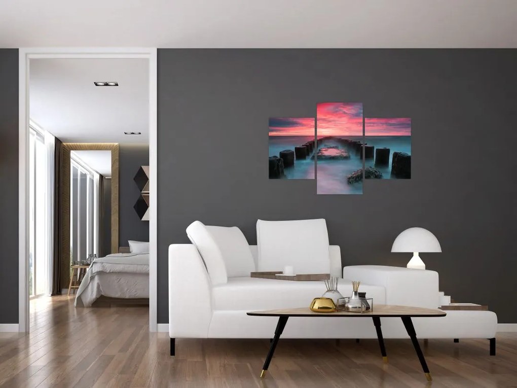 Tablou - Pietre în mare (90x60 cm)